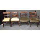 Various Regency / 19th century mahogany dining chairs (6)