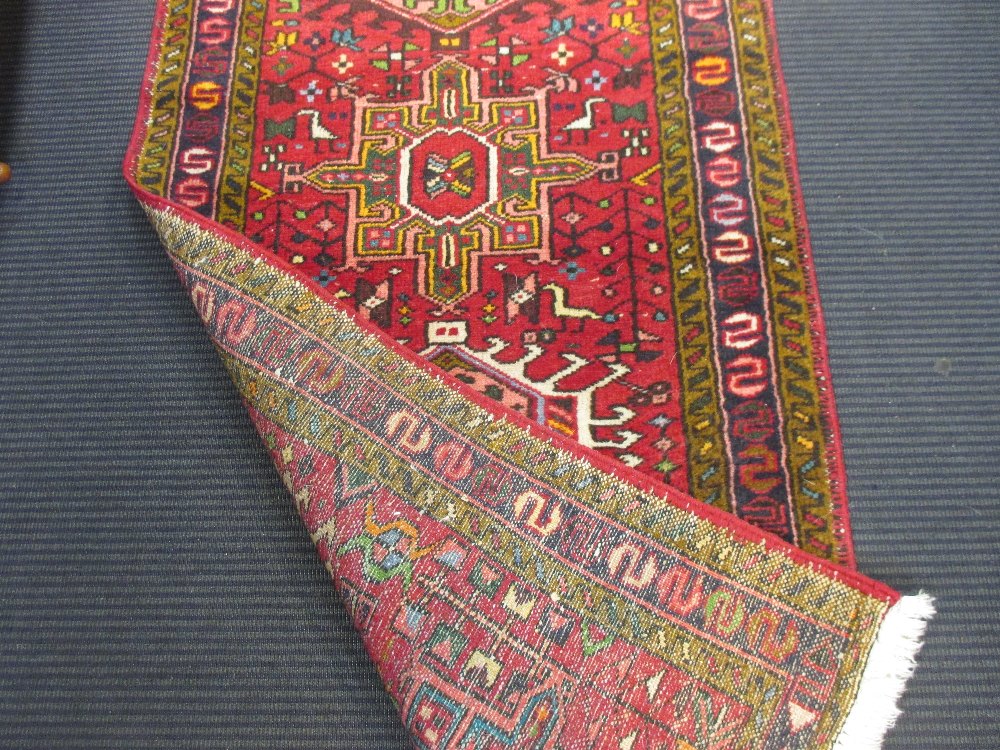 Two modern Persian red ground runners, 290 x 69cm and 204 x 68cm(2) - Image 2 of 4