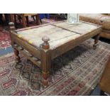 An Indian coffee table, 45 x 108 x 52cm
