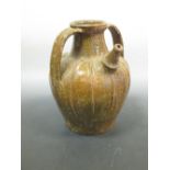 A 17th century Spanish two handled oil jar