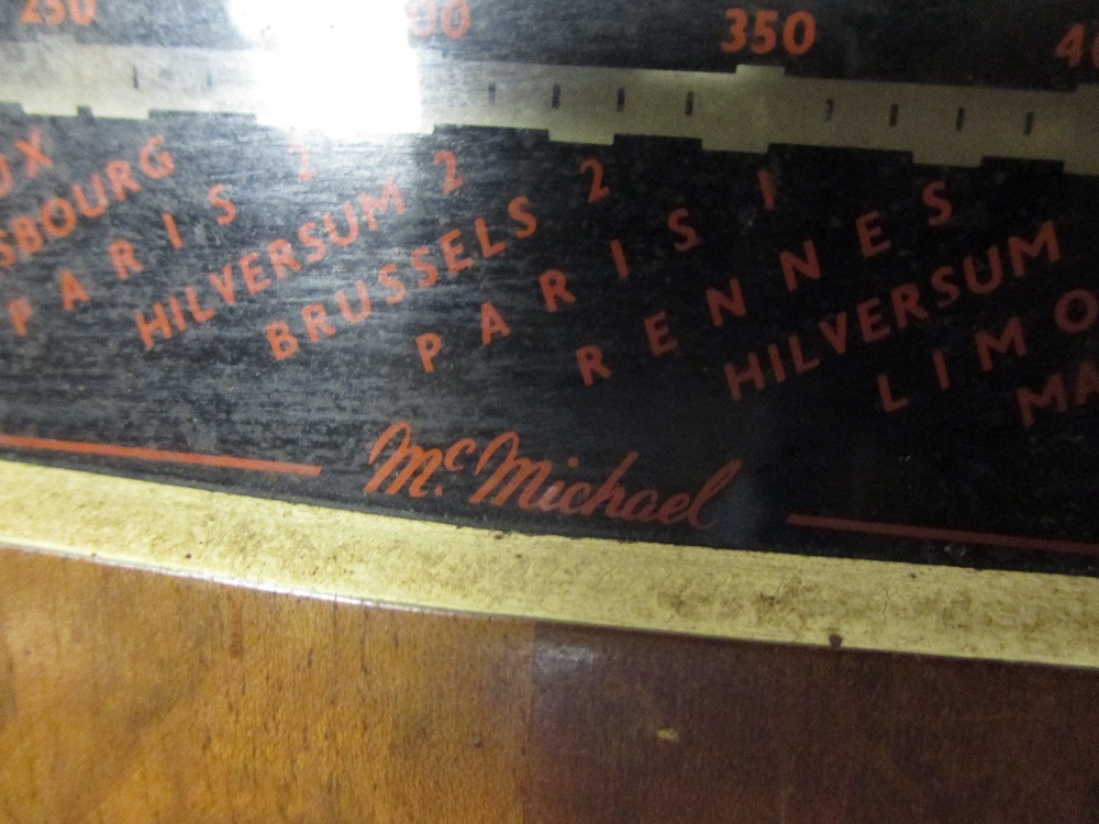 A 1930's McMichael record player and radio in a walnut case - Image 5 of 6