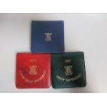 Two cased sovereign proofs, 1980 and 1979 and a 1980 proof half sovereign (cased) (3)
