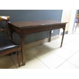 A George III mahogany console table. 73 x 130 x 55 cm.