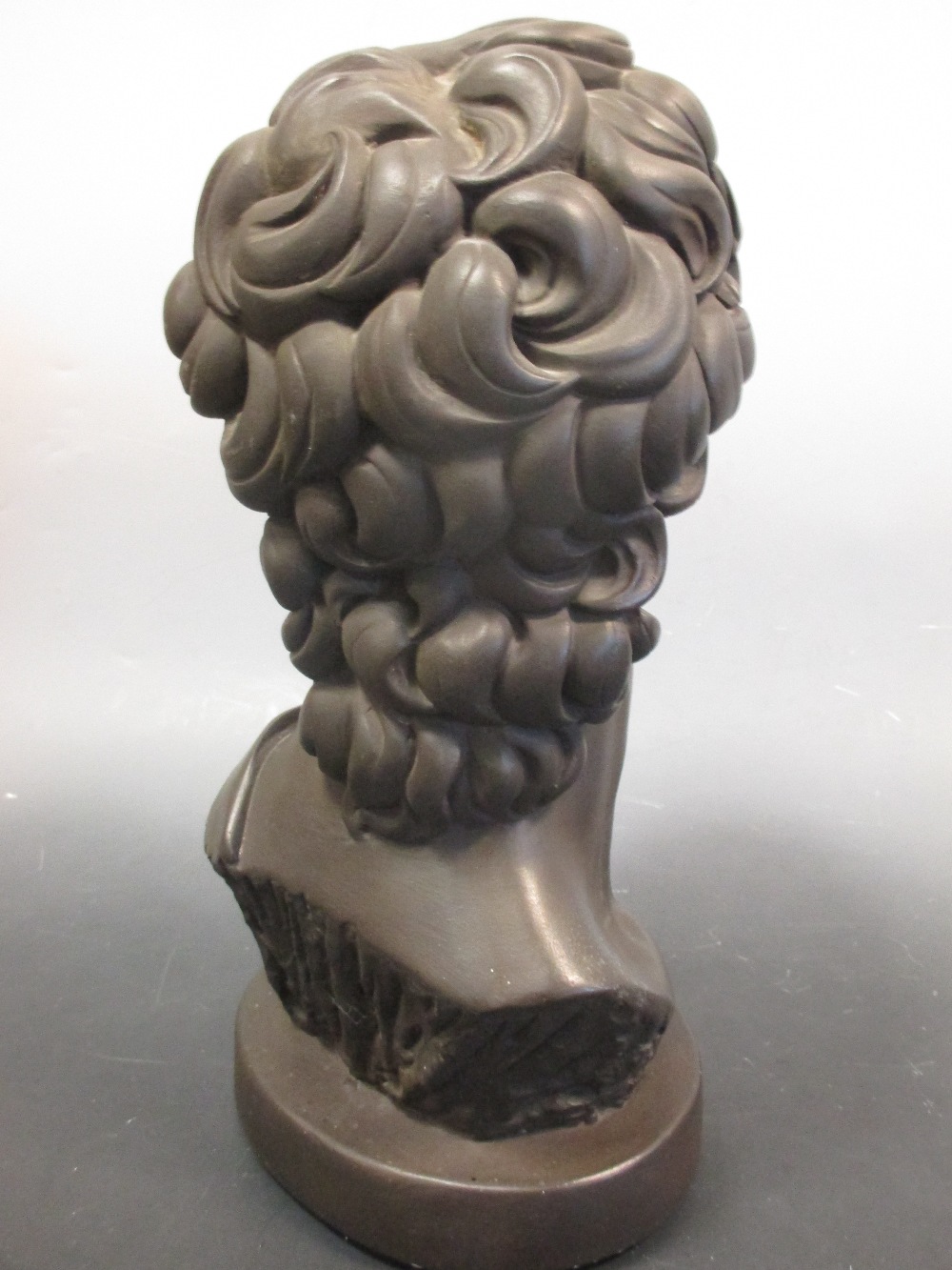 A modern bronzed plaster bust of Apollo 35cm high - Image 3 of 5