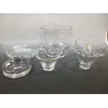 Seven boxed clear glass wares by Hadeland, Cumbria, Stuart, Hoya and others