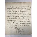 [Cambridge University elections, 1811.] Manuscript circular on the contest for the election of the