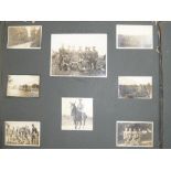 An early 20th Century album (disbound) containing original photographs of the 3rd / 4th King's