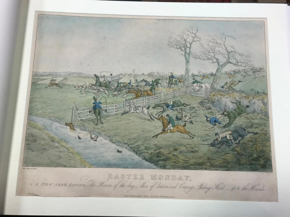 Henry Alken 'Ben Tally Ho'. Easter Monday, title and two coloured etched plates published by S & J - Image 3 of 4