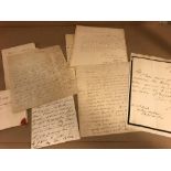 A collection of manuscript letters or notes by Bartolozzi, Adam Buck, Arthur Symons (2), Marcus