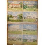 A Victorian album relating to the Leslie Family containing various photographs, watercolours and