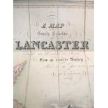 G Hennet, A Map of the County Palatine of Lancaster. London: Henry Teesdale & Co 1830, folding linen