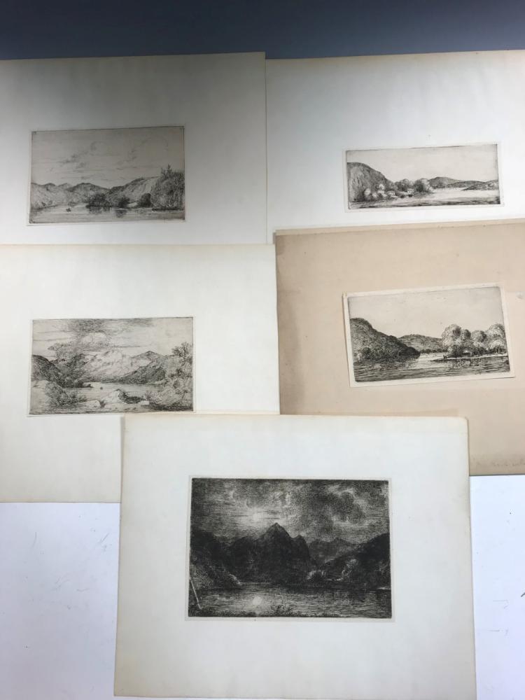 David Charles Read 1790-1851, etcher and painter, Eleven etchings c.1839-40, (some with drypoint), - Image 2 of 2