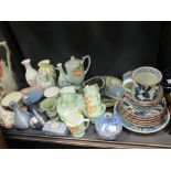 A quantity of Wedgwood Jasper wares, Doulton, Sylvac and other decorative ceramics