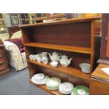 A Victorian mahogany half height bookcase with three adjustable shelves 100 x 153 x 32cm