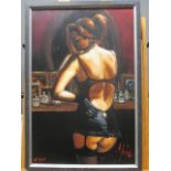 § Fabian Perez (Argentinian, b.1967) Girl - Back View signed lower right "Perez" within the print