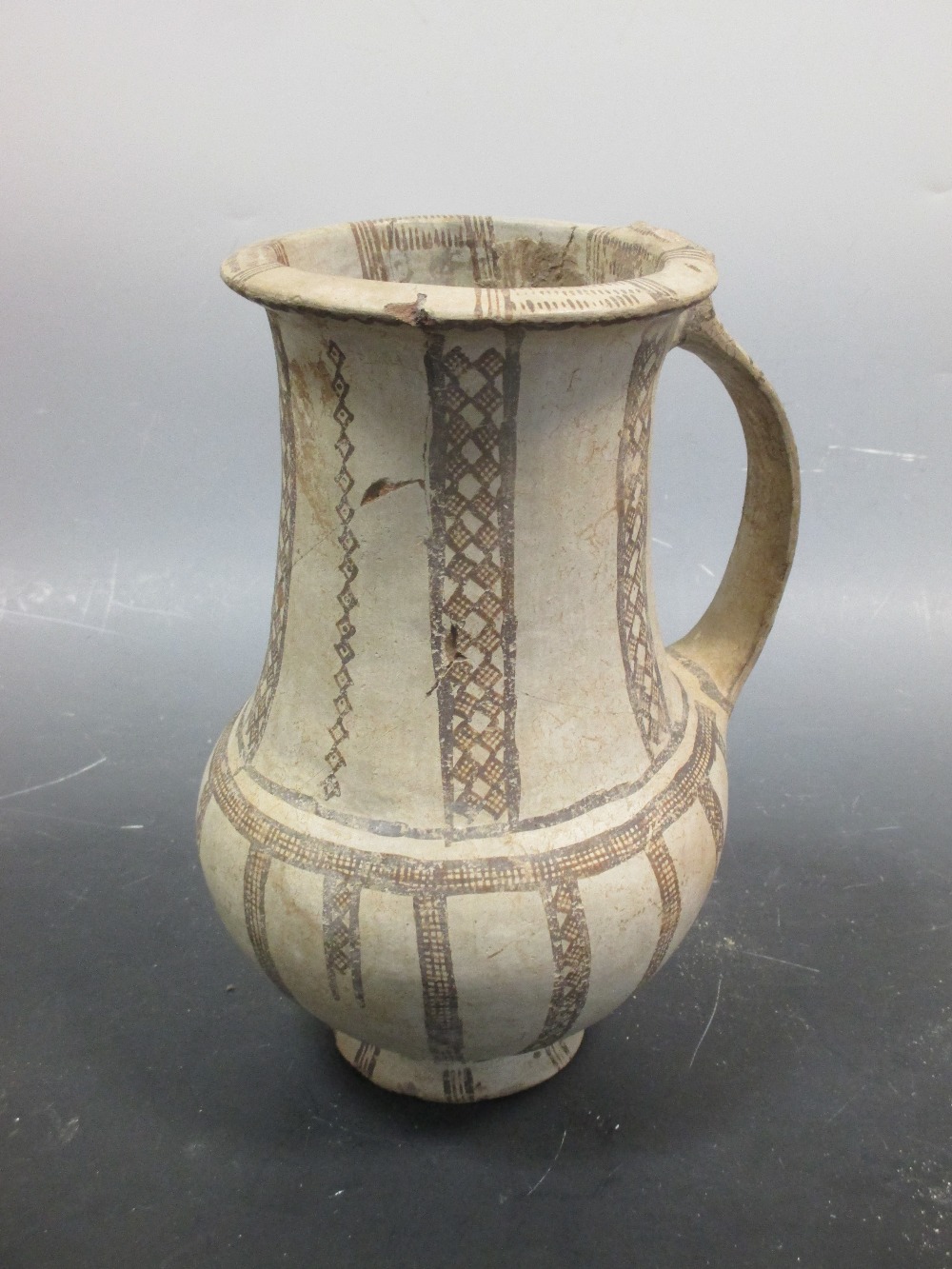 An early pottery jug, possibly Peruvian