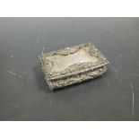 A Victorian silver snuff box with 1874 presentation inscription