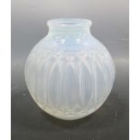 A Sabino opalescent glass globular vase