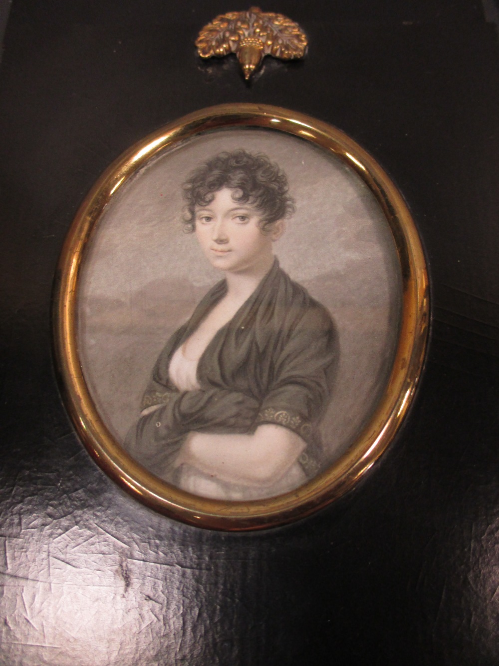 Three 19th century portrait miniatures, two others and a silhouette - Image 7 of 20