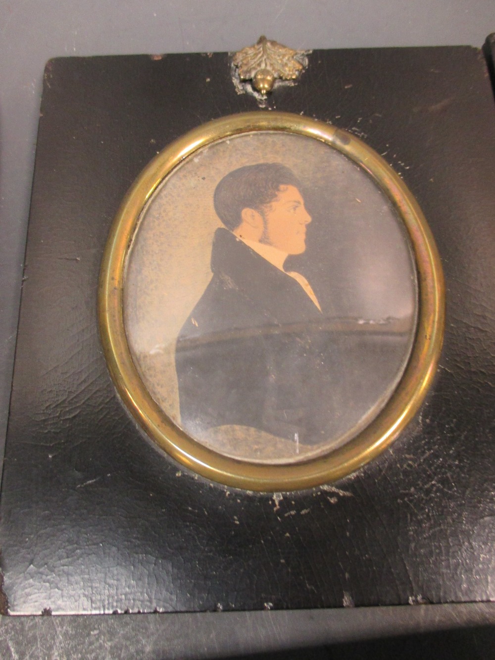 Three 19th century portrait miniatures, two others and a silhouette - Image 5 of 20