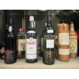 Eleven bottles of various spirits, wines etc to include whisky and gin (11)