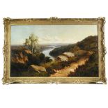 Edmund John Niemann (British, 1813–1876) An extensive view over Dartmoor oil on canvas 75 x 125cm (