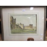 William Warden - Views of Alnwick Castle, Northumberland - watercolour (a pair)