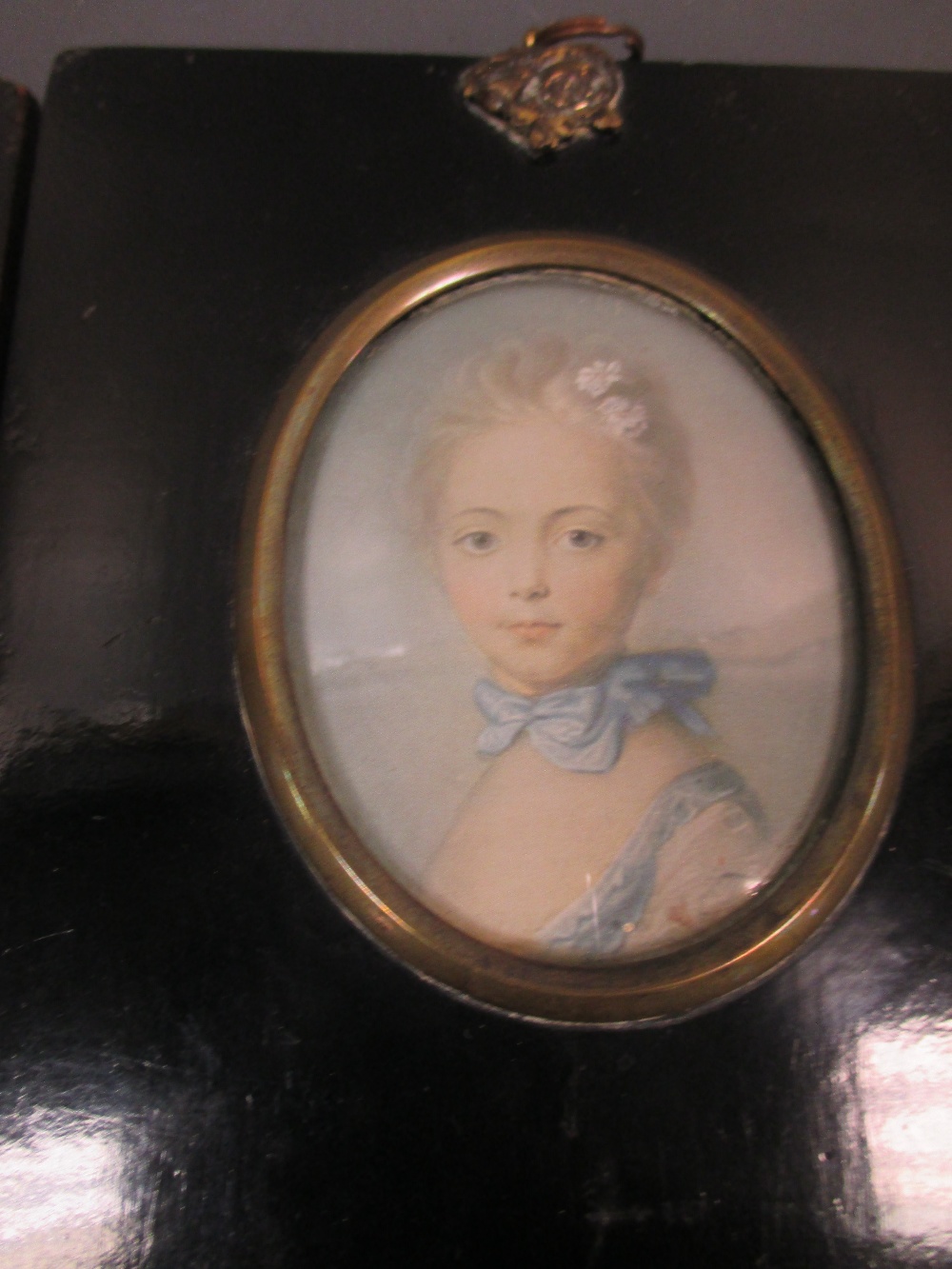 Three 19th century portrait miniatures, two others and a silhouette - Image 6 of 20