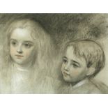 Collection of drawings including Eden Upton (British, 1812-1901)Study of two children; Sir George