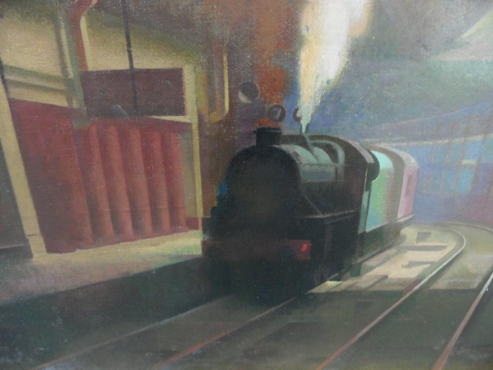 Ernest F. Edwards (British, 1914-2006) Old Euston Station, signed lower right with initials 'EE '80' - Image 6 of 8