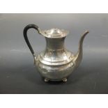 A 19th century silver coffee pot, 24 oz