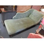 A Victorian chaise longue