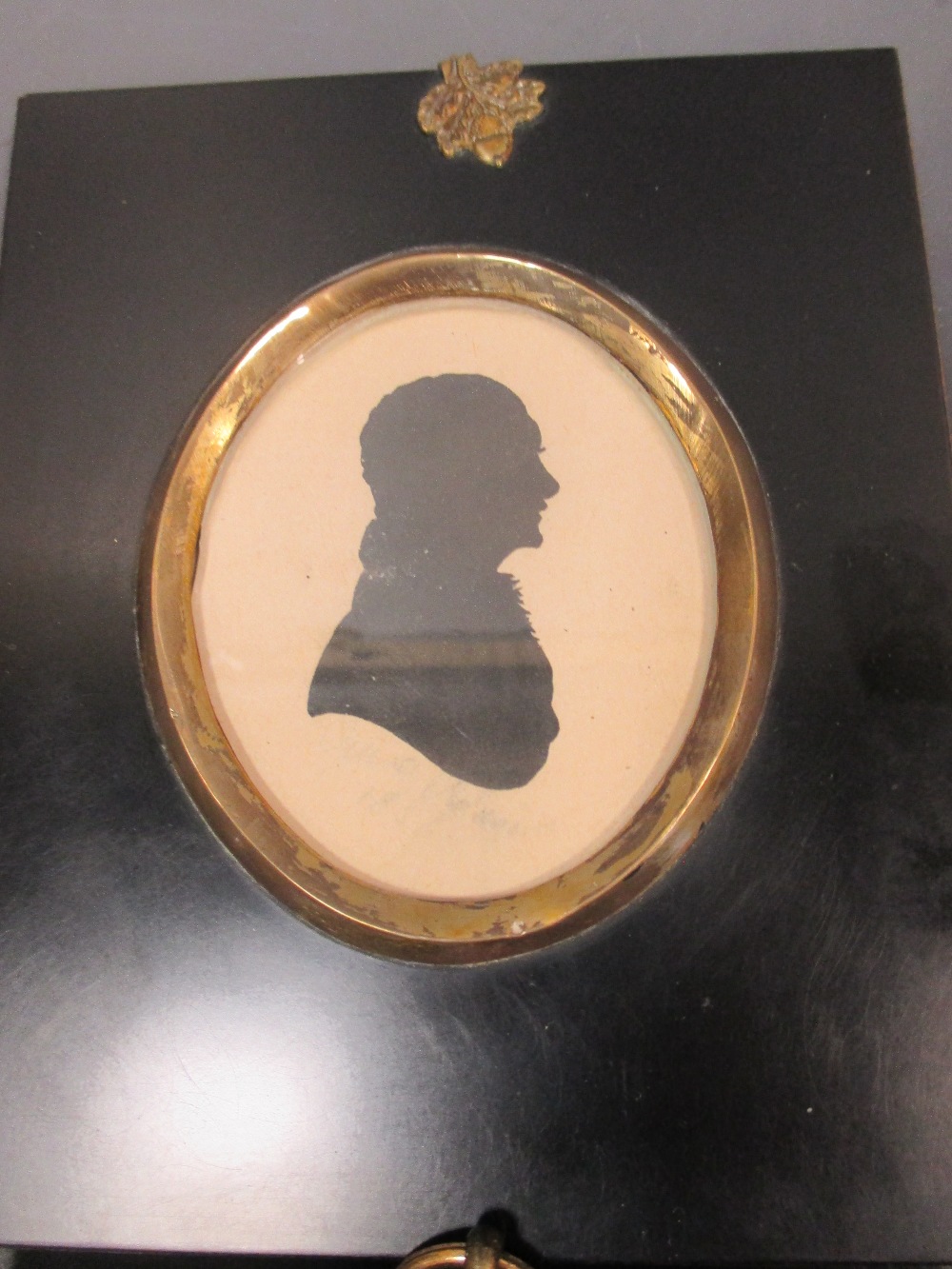 Three 19th century portrait miniatures, two others and a silhouette - Image 4 of 20