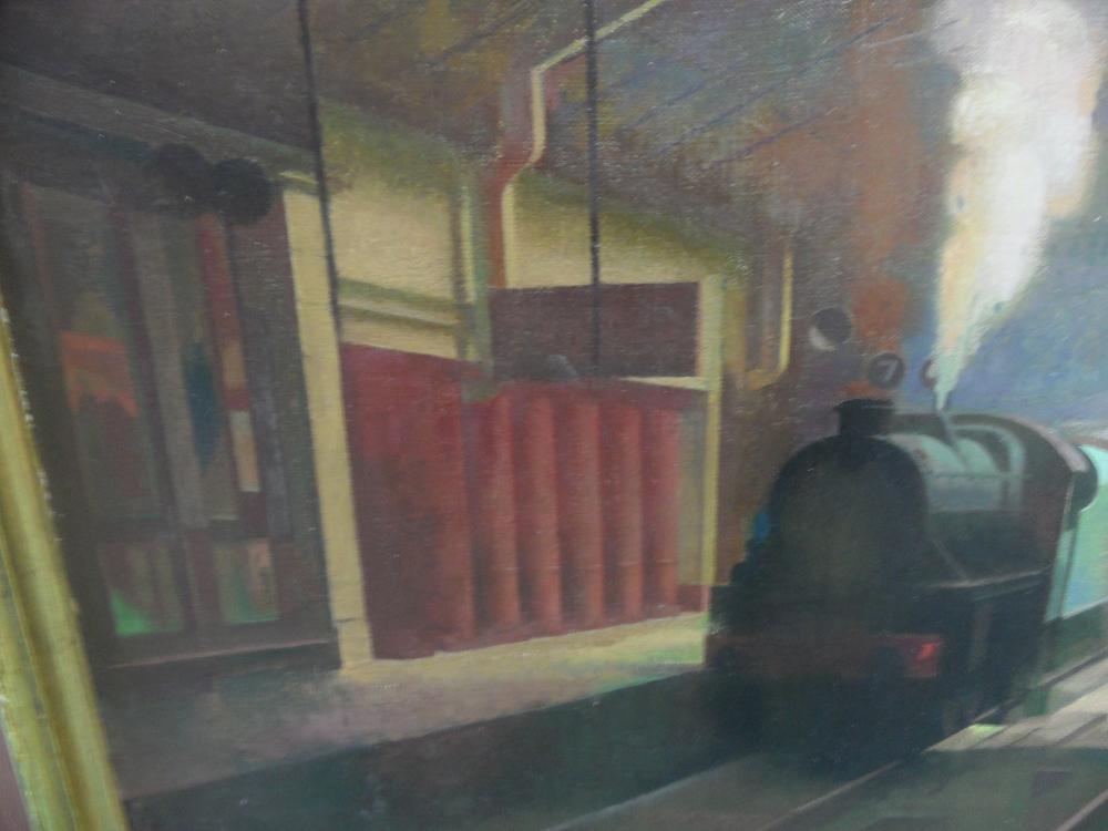 Ernest F. Edwards (British, 1914-2006) Old Euston Station, signed lower right with initials 'EE '80' - Image 3 of 8