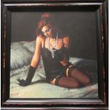 § Fabian Perez (Argentinian, b.1967) Guantes Negros signed "Perez" within the print and numbered