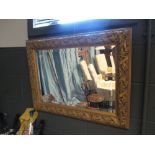 A rectangular gilt framed mirror, 60 x 80cm