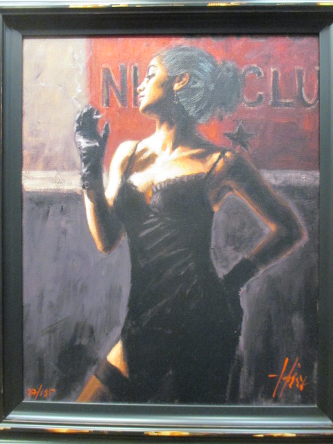 § Fabian Perez (Argentinian, b.1967) Girl smoking signed lower right "Perez" within the print and