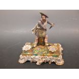 A Paris porcelain 'Rob Roy' inkstand