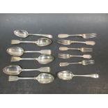 A quantity of silver forks and spoons, 26 oz