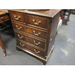 A small mahogany Chest of Drawers, 78 x 60 x 38cm