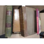 Mixed books including leather bound Family Receipt book with recipes [circa 1810], 4to, etc