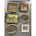 19th century English School, pastoral scenes, oil, Thomas Agnew label verso, together with various