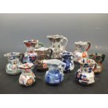 Ten Mason's and other ironstone jugs