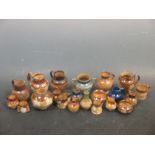 A collection of Doulton & other items, mostly miniature jugs, pots, etc.