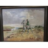 Eric Goddard (British, 20th Century), Fox hunting, oil on canvas, signed lower right and dated 1977,