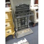 A Victorian cast iron umbrella/stick stand