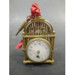 Letnac, London', a birdcage cased verge watch, 8cm high