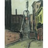 § Attributed to Alan Lowndes (British, 1921-1978) Railway steps signed and dated in pencil lower