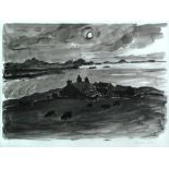 § Sir Kyffin Williams, OBE, RA, RCA (Welsh, 1918-2006) Anglesey landscape with coastal farm signed