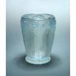 Danaides, an R. Lalique opalescent glass vase, with wheel etched R. Lalique mark and numbered 972